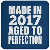 7th Birthday Made In 2017 Aged to Perfection - Drink Coaster