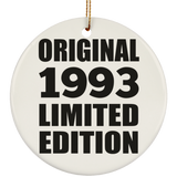 31st Birthday Original 1993 Limited Edition - Circle Ornament