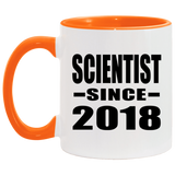 Scientist Since 2018 - 11oz Accent Mug Orange