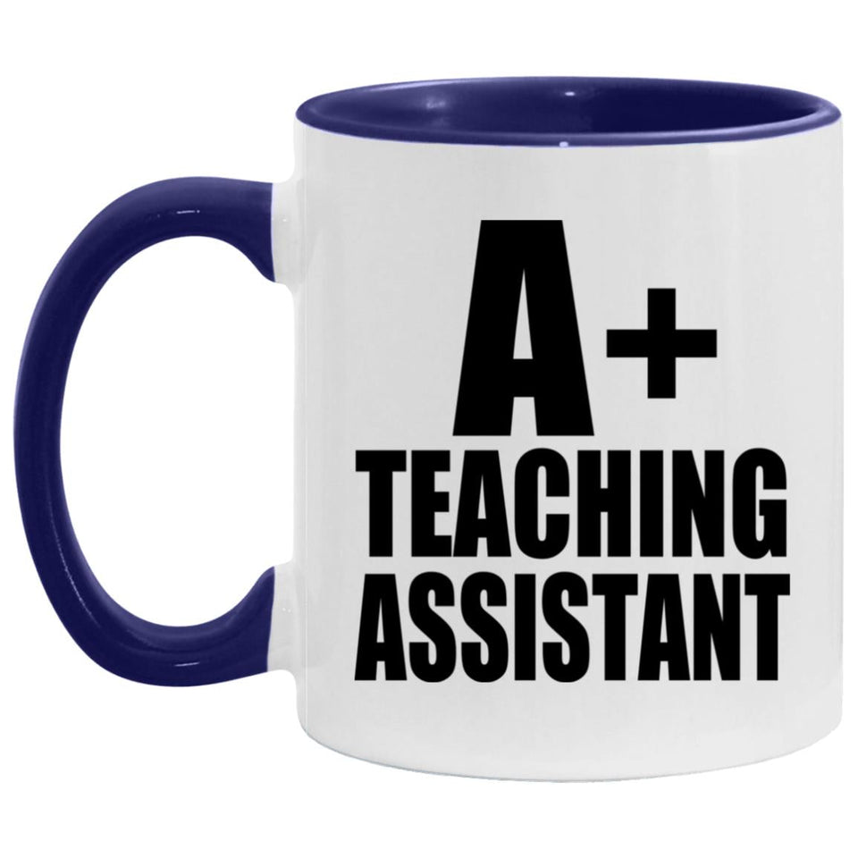 A+ Teaching Assistant - 11oz Accent Mug Purple