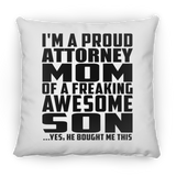 Proud Attorney Mom Of Awesome Son - Throw Pillow