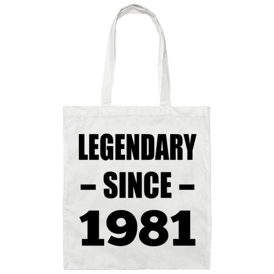 43rd Birthday Legendary Since 1981 - Tote Bag White