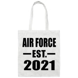 Air Force Established EST. 2021 - Tote Bag White