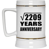 47th Anniversary Square Root of 2209 Years Anniversary - Beer Stein