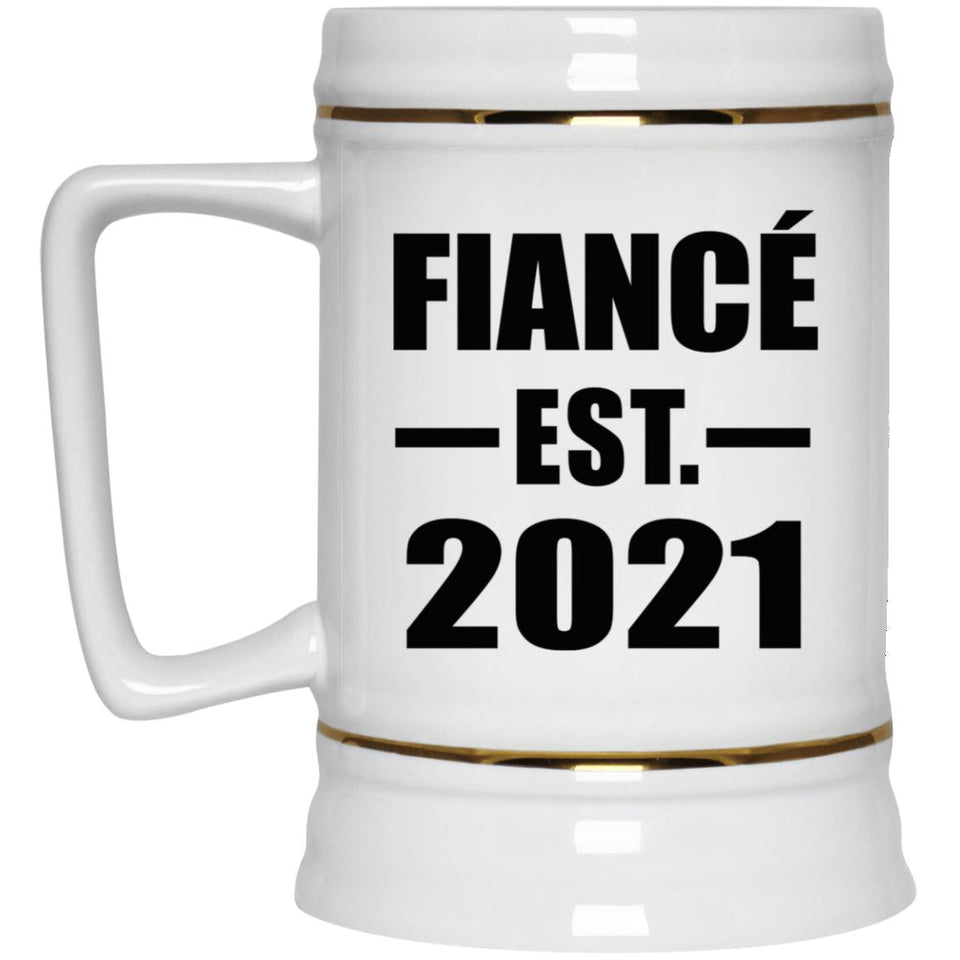 Fiance Established EST. 2021 - Beer Stein