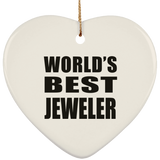 World's Best Jeweler - Heart Ornament