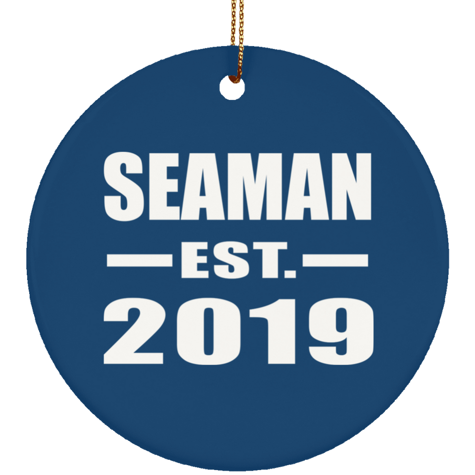 Seaman Established EST. 2019 - Circle Ornament