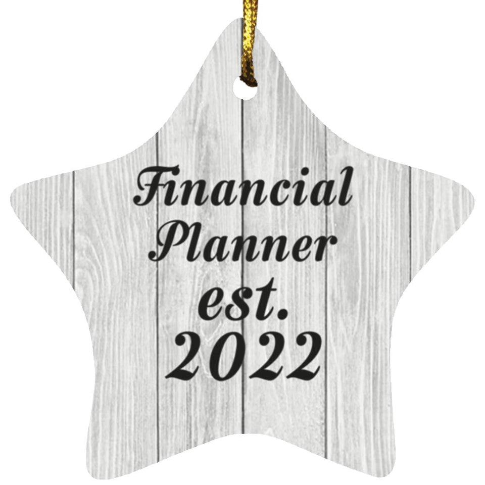 Financial Planner Established Est. 2022 - Star Ornament F