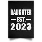 Daughter Established EST. 2023 - Poster Portrait
