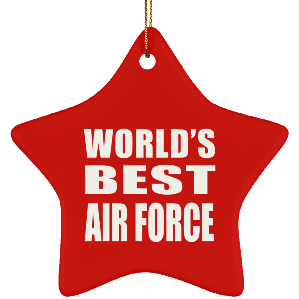 World's Best Air Force - Star Ornament