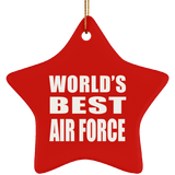 World's Best Air Force - Star Ornament