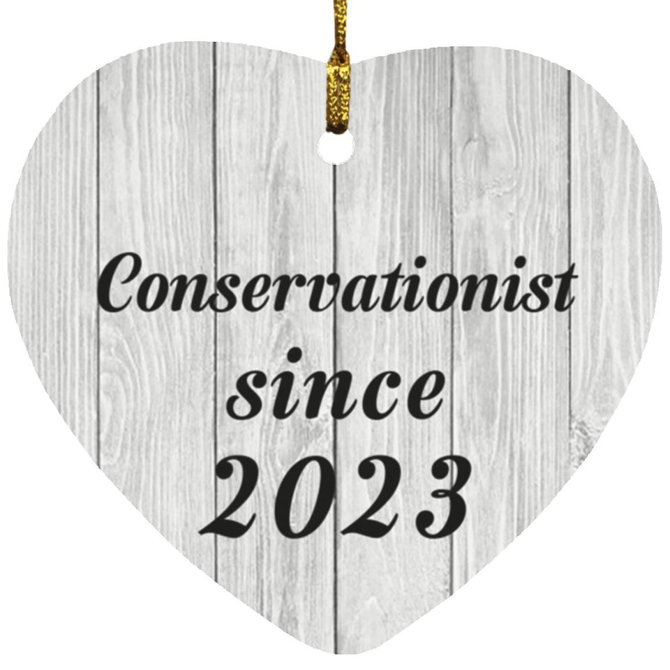 Conservationist Since 2023 - Heart Ornament F