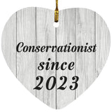 Conservationist Since 2023 - Heart Ornament F