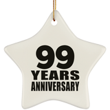 99th Anniversary 99 Years - Star Ornament