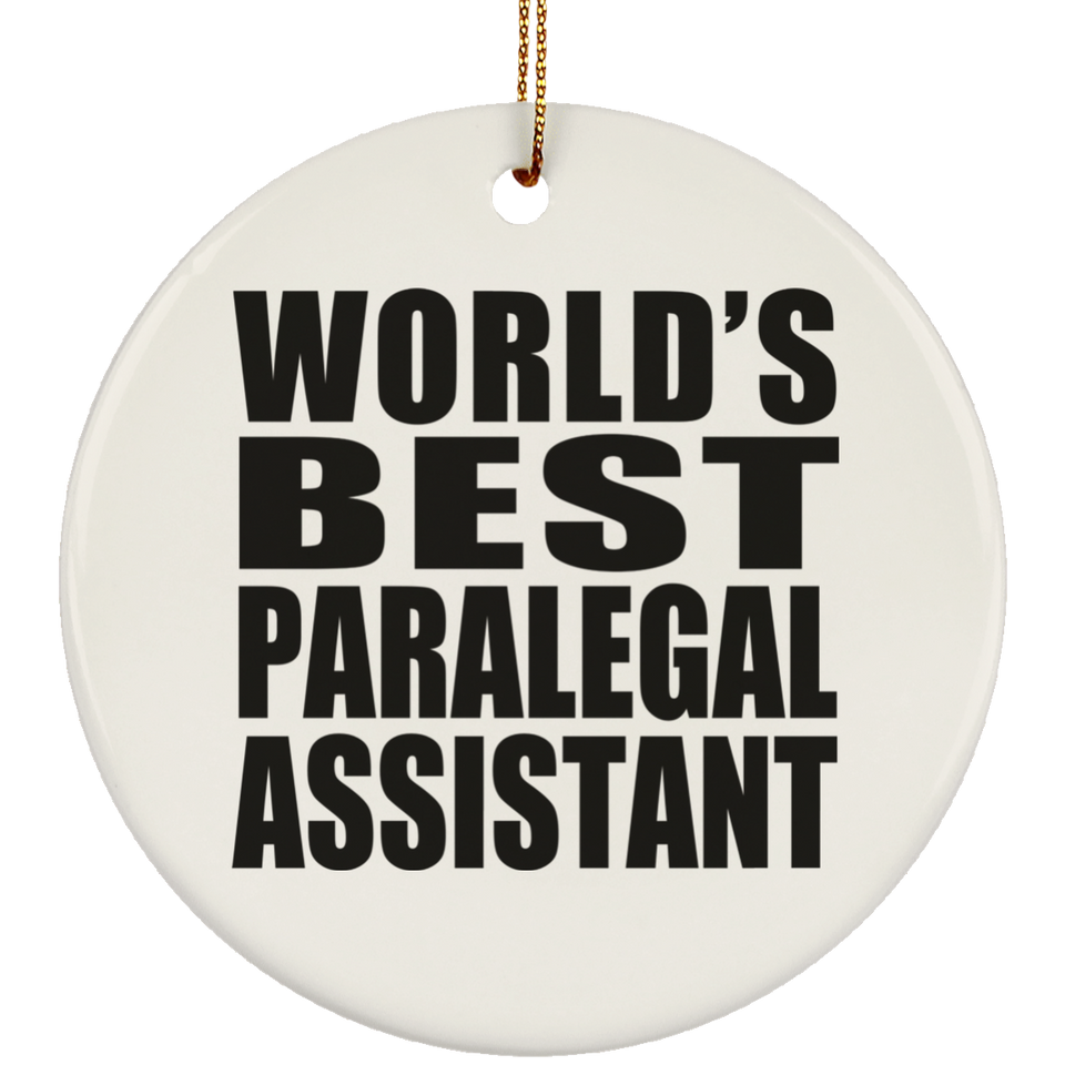 World's Best Paralegal Assistant - Circle Ornament