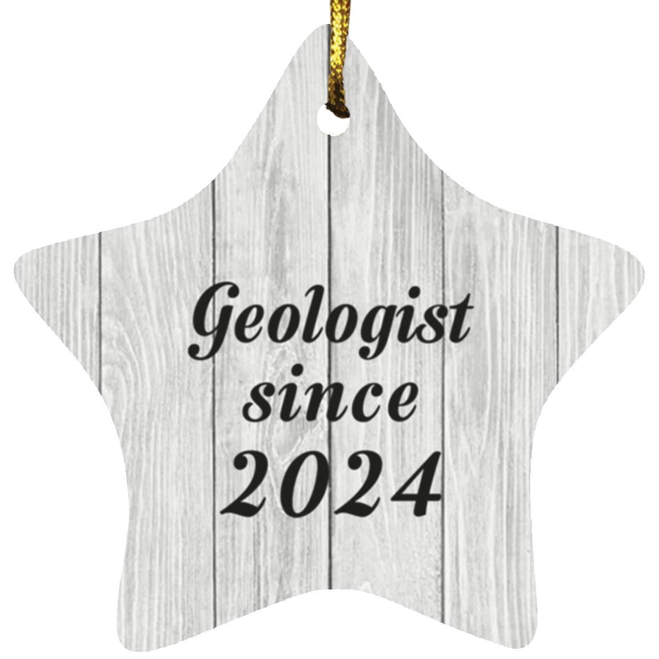 Geologist Since 2024 - Star Ornament F