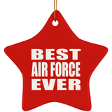Best Air Force Ever - Star Ornament