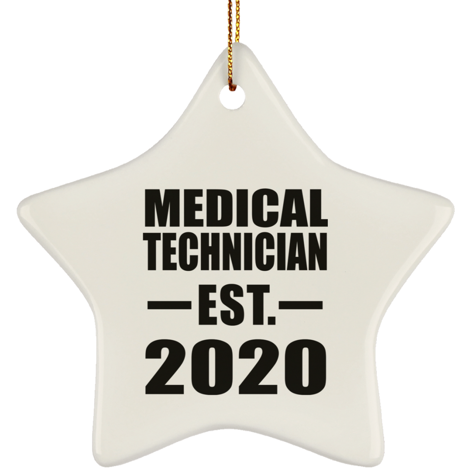 Medical Technician Established EST. 2020 - Star Ornament