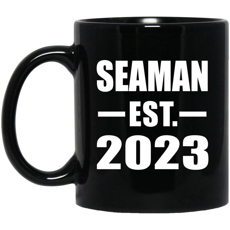 Seaman Established EST. 2023 - 11oz Coffee Mug Black