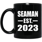 Seaman Established EST. 2023 - 11oz Coffee Mug Black