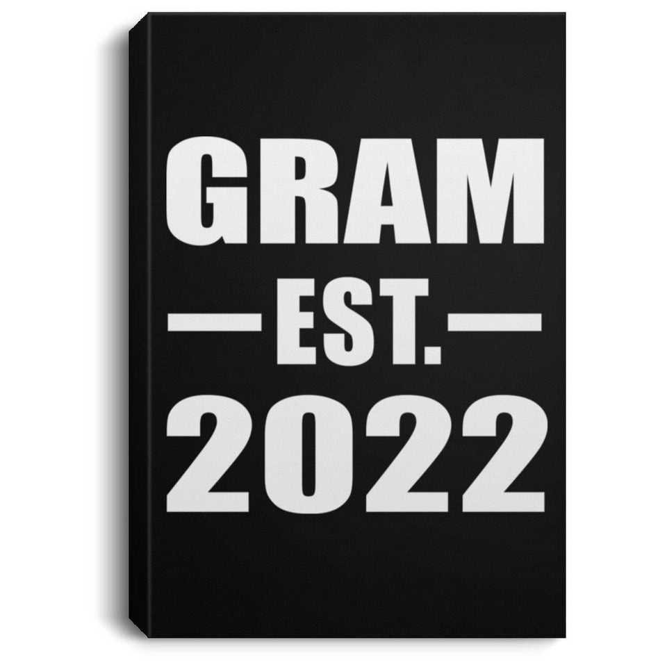 Gram Established EST. 2022 - Canvas Portrait