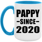 Pappy Since 2020 - 15oz Accent Mug Blue