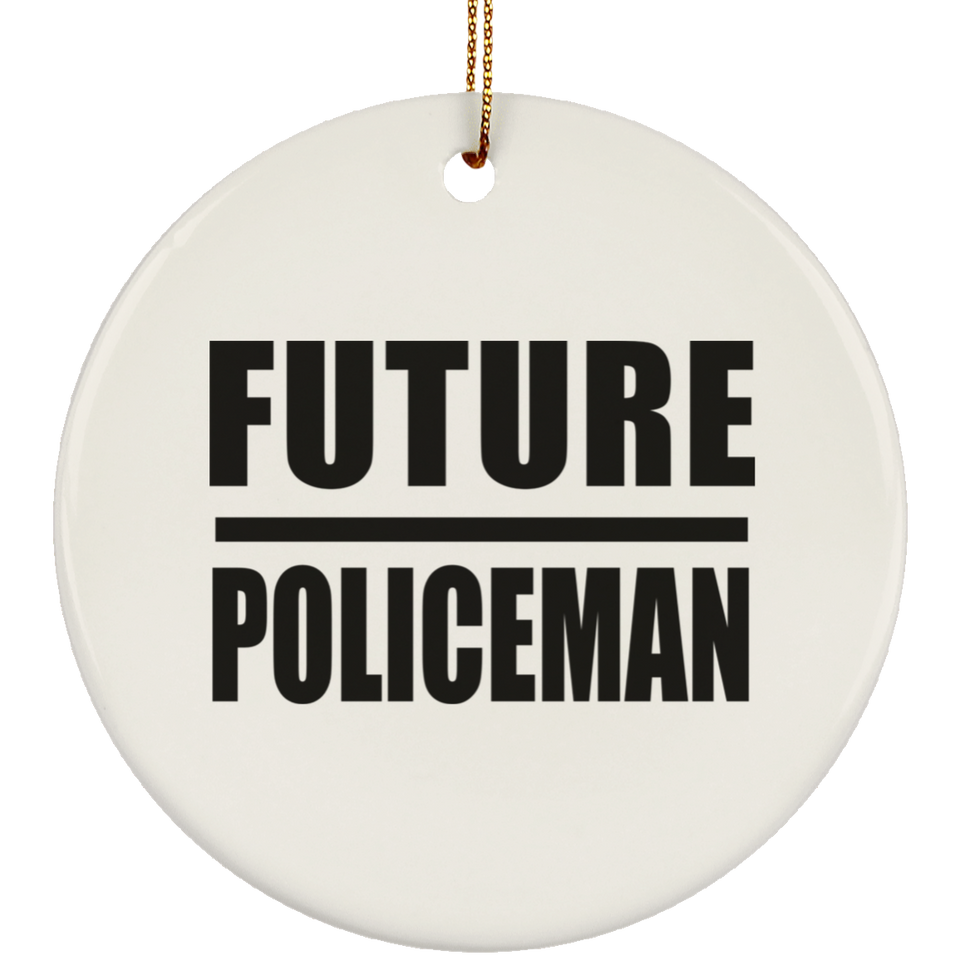 Future Policeman - Circle Ornament