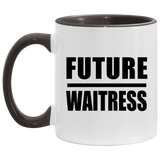 Future Waitress - 11oz Accent Mug Black