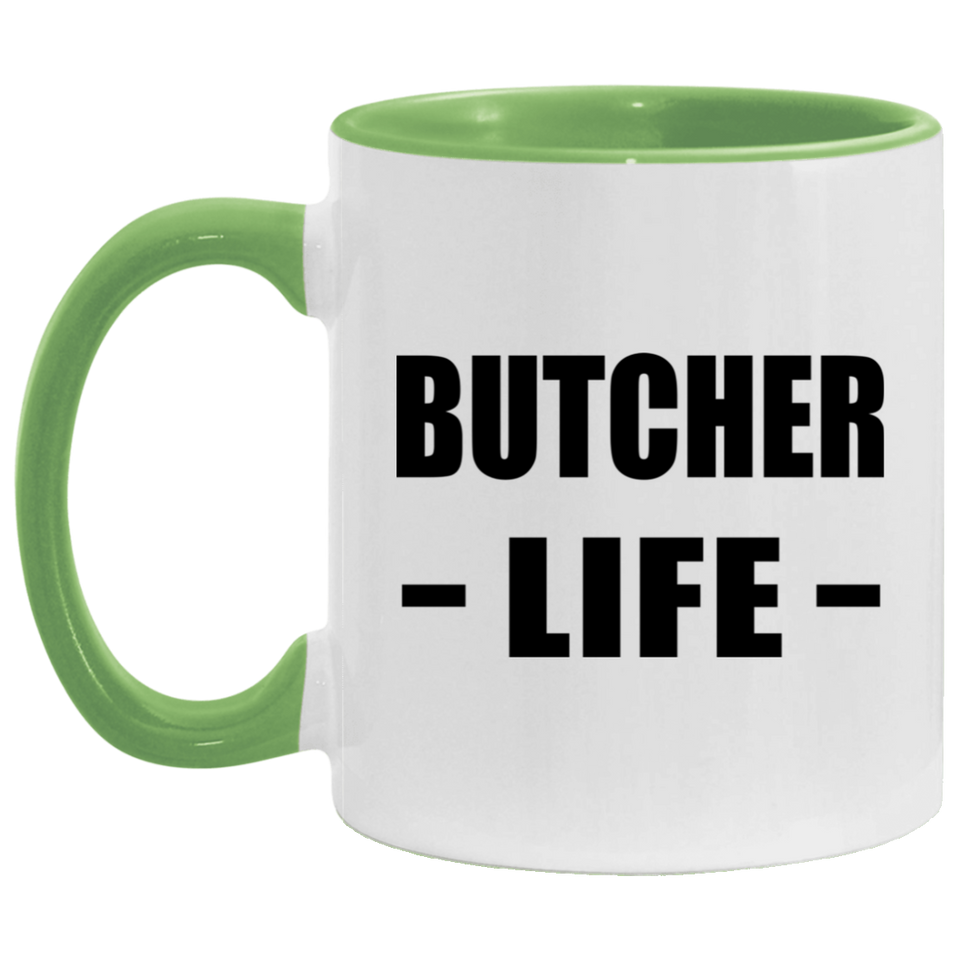 Butcher Life - 11oz Accent Mug Green