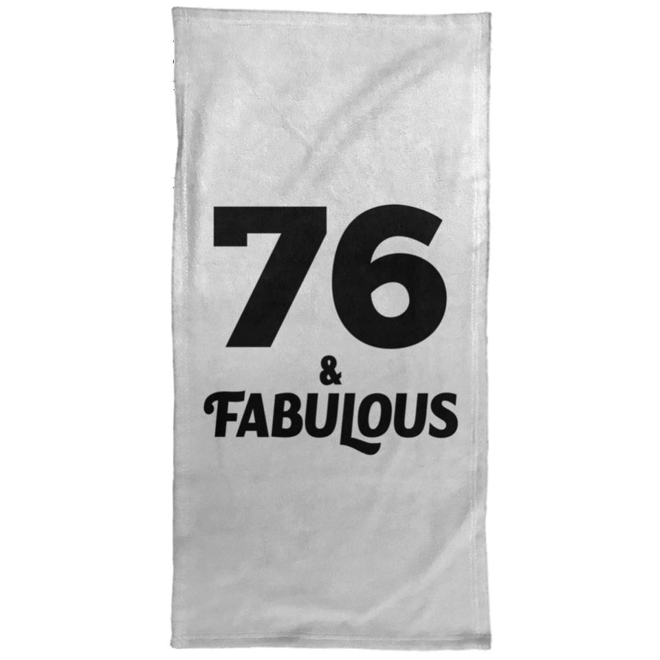 76th Birthday 76 & Fabulous - Hand Towel