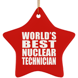 World's Best Nuclear Technician - Star Ornament