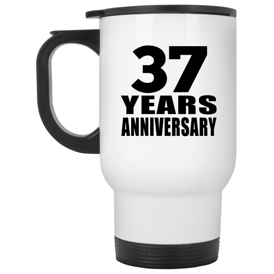 37th Anniversary 37 Years - White Travel Mug