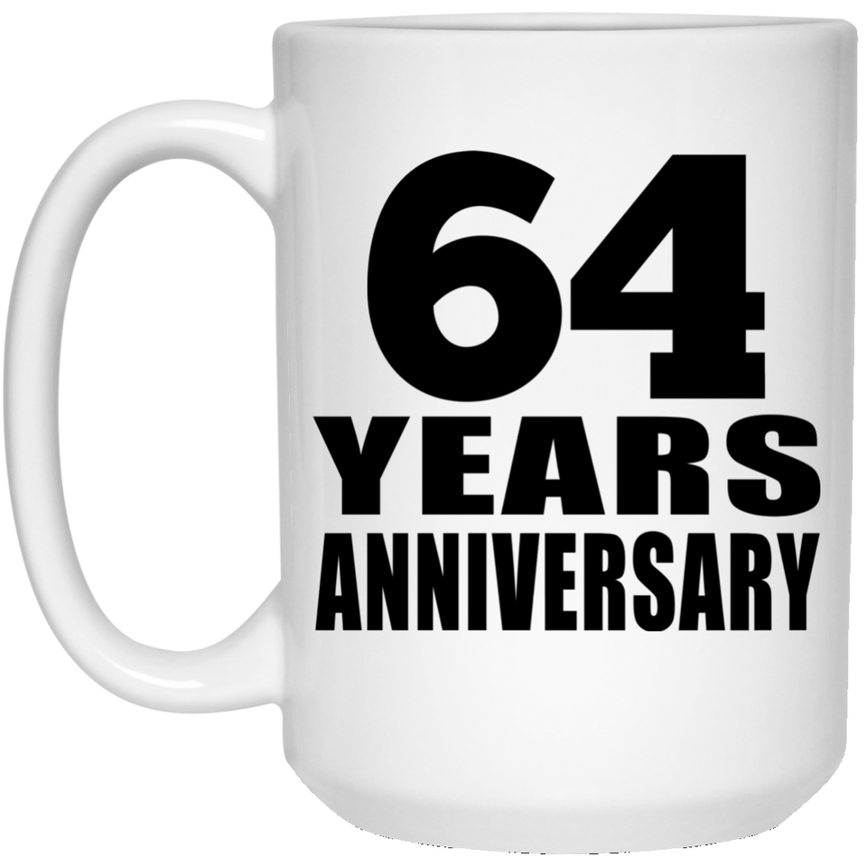 64th Anniversary 64 Years - 15 Oz Coffee Mug
