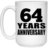 64th Anniversary 64 Years - 15 Oz Coffee Mug