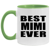 Best Mimi Ever - 11oz Accent Mug Green