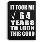 8th Birthday Took Square Root of 64 Years To Look Good - Canvas Portrait