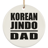Korean Jindo Dad - Circle Ornament