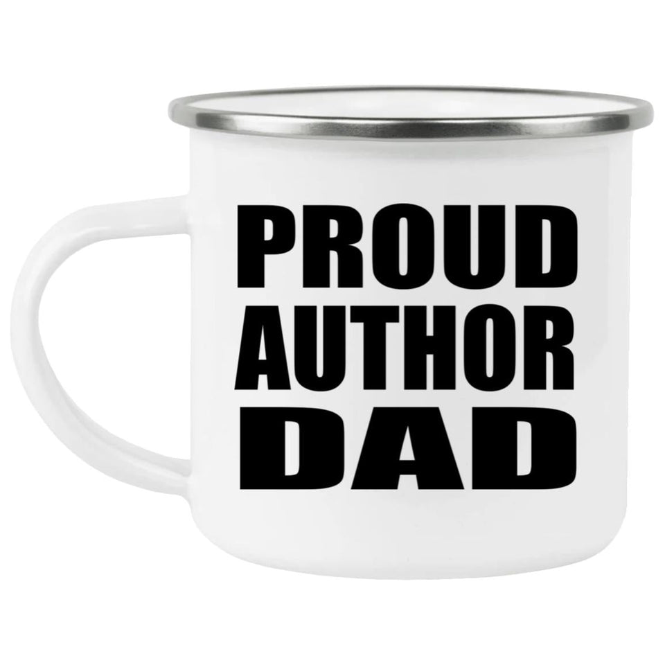 Proud Author Dad - 12oz Camping Mug
