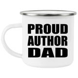 Proud Author Dad - 12oz Camping Mug