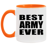 Best Army Ever - 11oz Accent Mug Orange