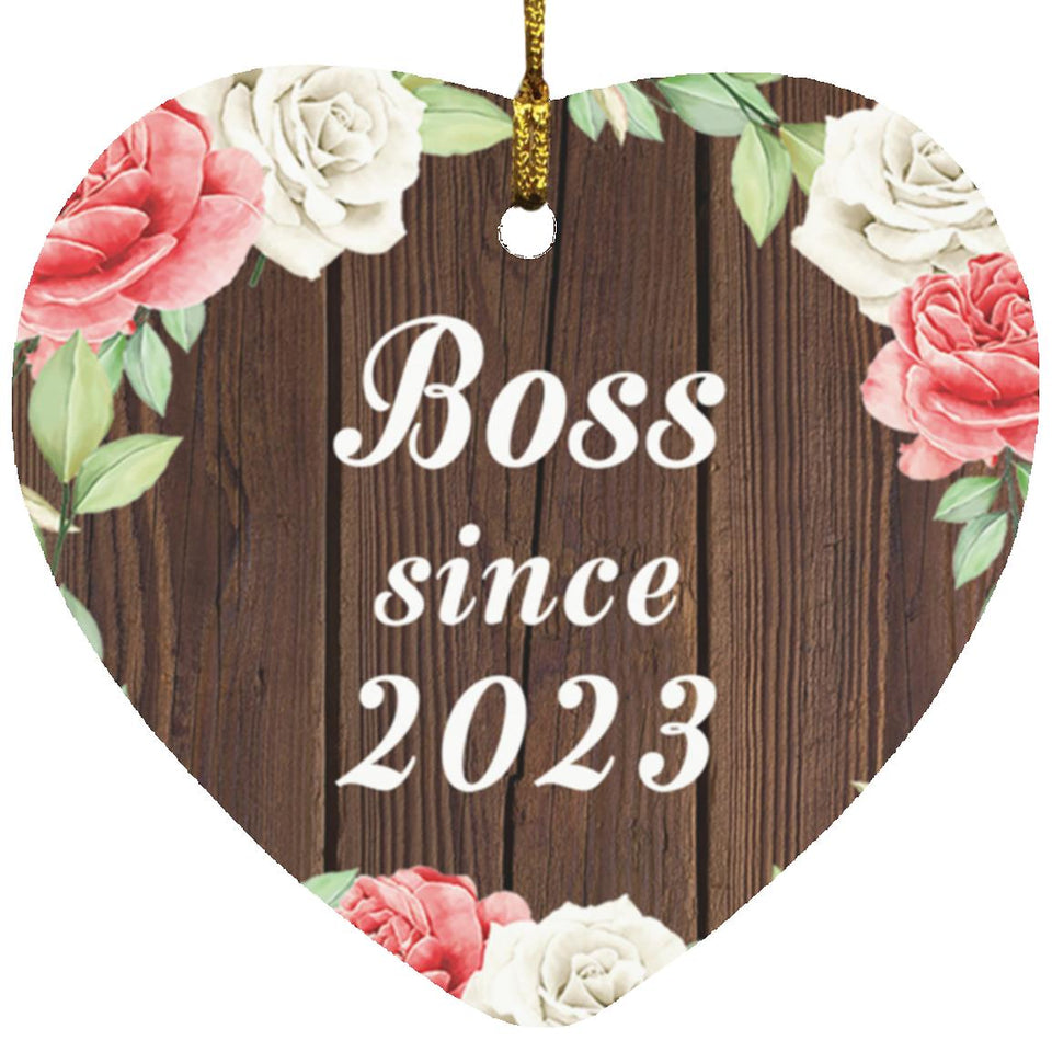 Boss Since 2023 - Heart Ornament A