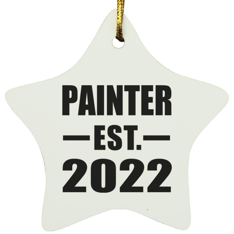 Painter Established EST. 2022 - Star Ornament