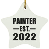 Painter Established EST. 2022 - Star Ornament