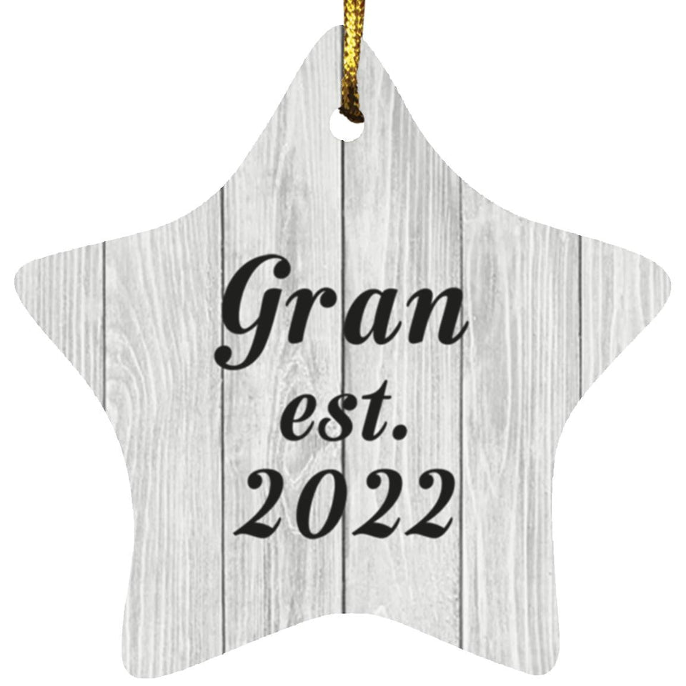 Gran Established Est. 2022 - Star Ornament F