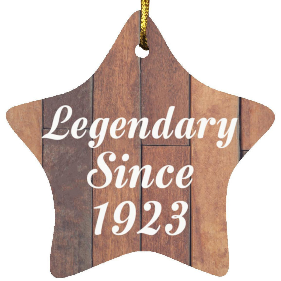 101st Birthday Legendary Since 1923 - Star Ornament E