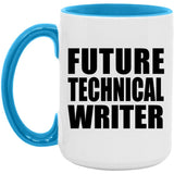 Future Technical Writer - 15oz Accent Mug Blue