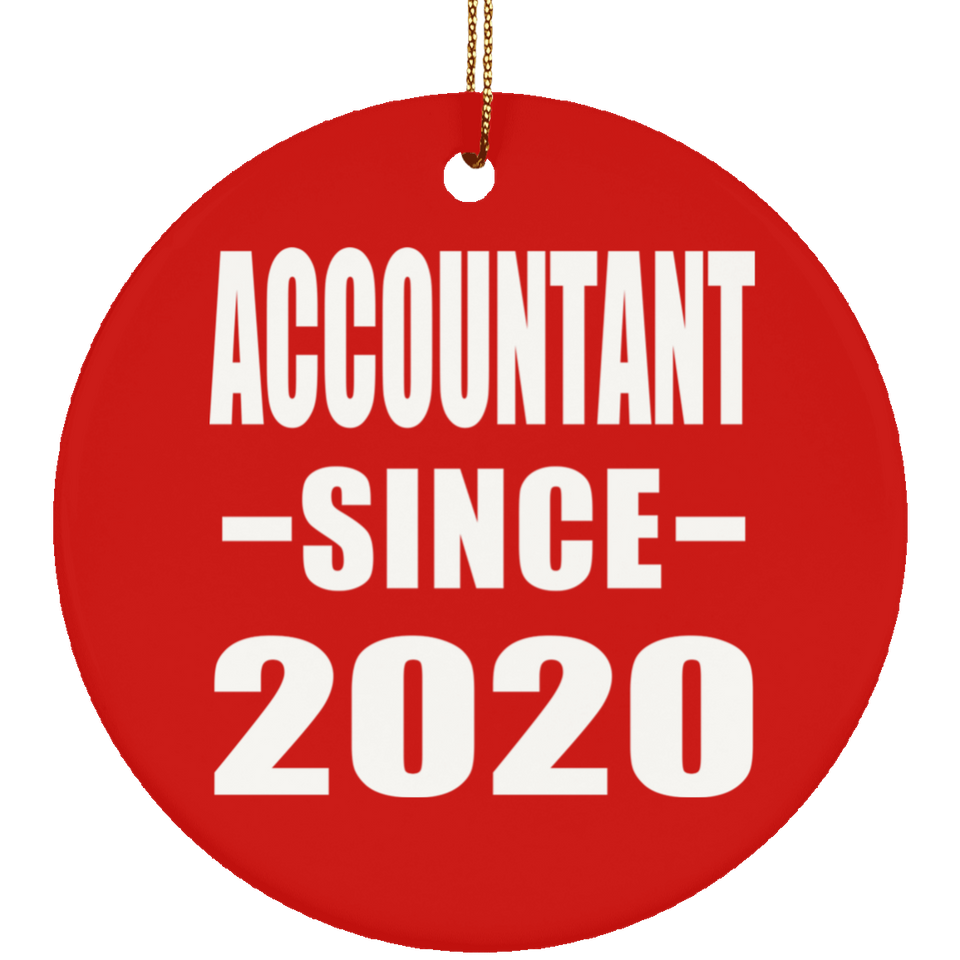 Accountant Since 2020 - Circle Ornament