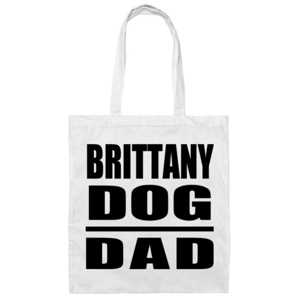 Brittany Dog Dad - Tote Bag White