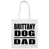 Brittany Dog Dad - Tote Bag White
