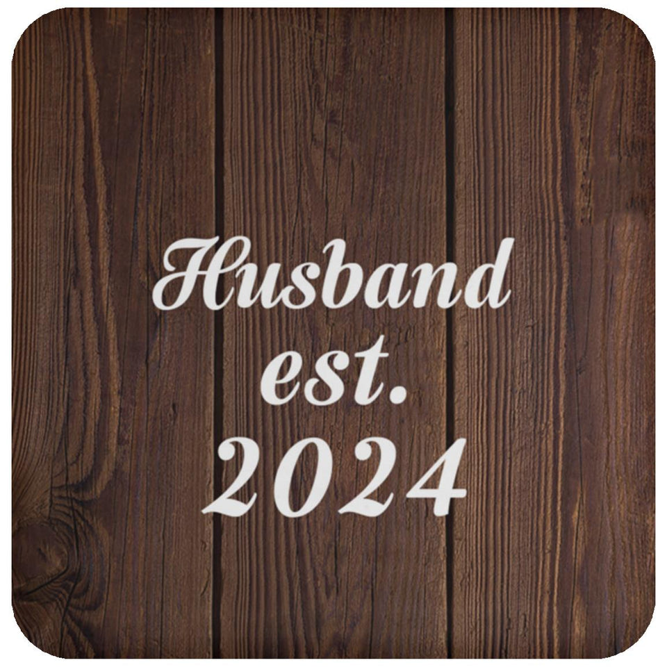 Husband Established EST. 2024 - Drink Coaster D